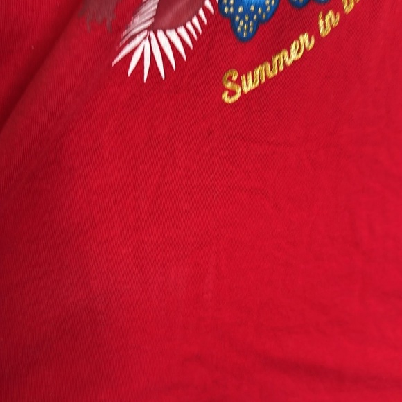 Vintage Deadstock 1990s Red White Blue Summer in USA Patriotic Tank Top KMart - Picture 3 of 11